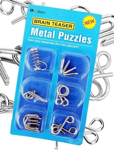 GKzon Metal Puzzles Brain Teaser , Metal Puzzle Toys for Gift, Disentanglement Puzzle