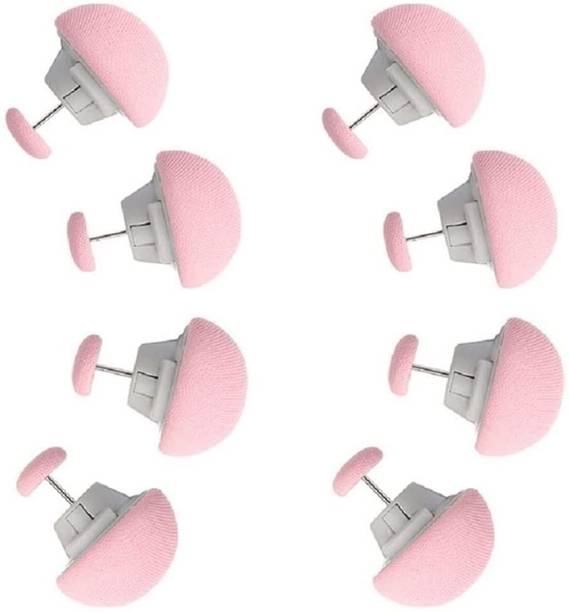 JENICO WORLD Badsheet Fixing Clips with Buttons, Double Sided Pin Fasteners for Blanket-8Pcs Acrylic Batting