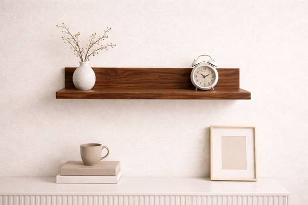 Nexwooddecor Wall Mounted Shelf Floating Hanging Shelf for Display and Room Organization Particle Board Wall Shelf