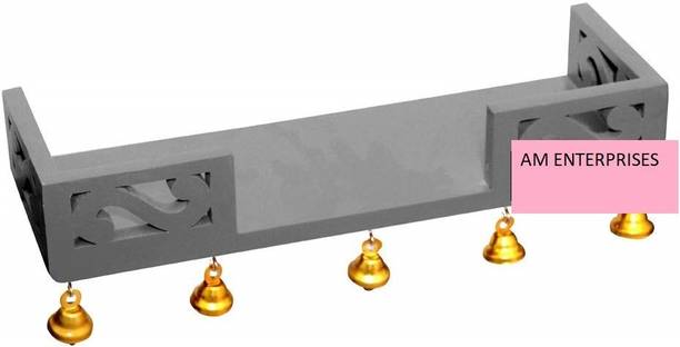 A M Enterprises Wall shelf Home temple Bell shelf temple home mandir pooja ghar MDF (Medium Density Fiber) Wall Shelf