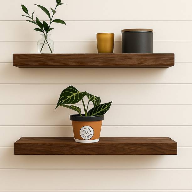 WOOD 49 18X6X2BP-28 Wooden Wall Shelf