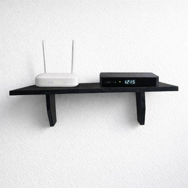 Lakshi Multipurpose Wooden wall shelves for pooja, wifi router, TV box, MDF (Medium Density Fiber) Wall Shelf