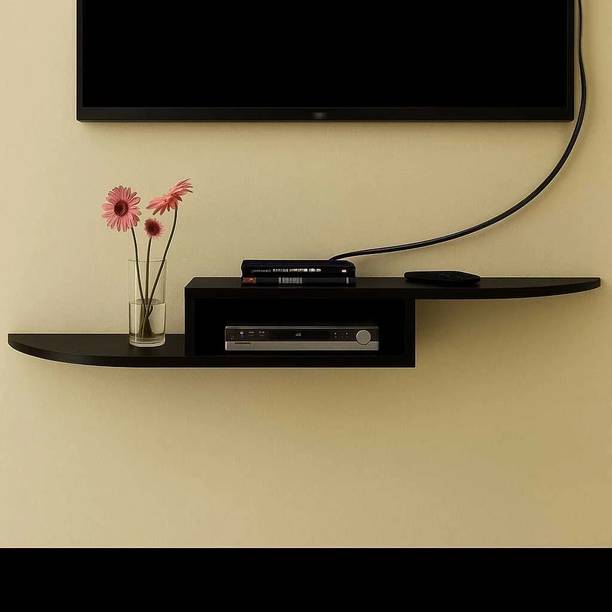 SMART SHOPPEE Wall T.V Remote Set Top Box Stand Wooden Wall Shelf