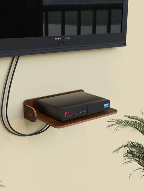 HOME SPARKLE Wooden Set Top Box Stand/DTH Stand/WIFI Router Stand,Wall Mount with Wifi Holder MDF (Medium Density Fiber) Wall Shelf