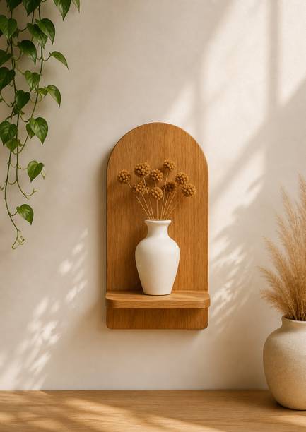 NICE CRAFTS wall-panel Wooden Wall Shelf