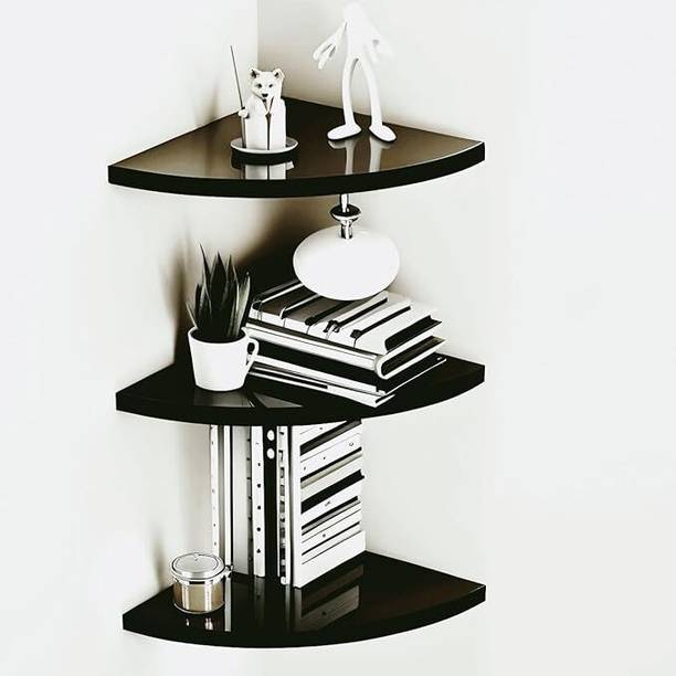 Martemporium Blk 3 Cona Wooden Wall Shelf