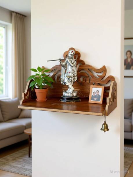 7CR Mini Temple wall shelf (WB) Wooden Wall Shelf