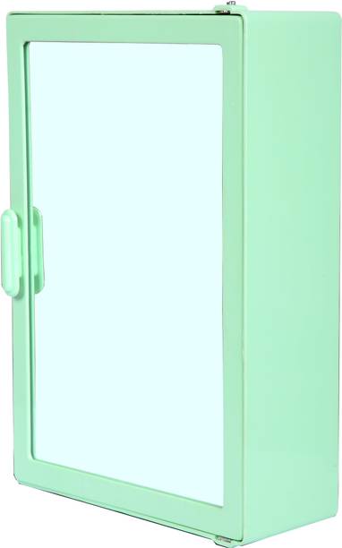 Zahab Plastic Bathroom Mirror Storage Basin Cabinet Plastic Wall Shelf