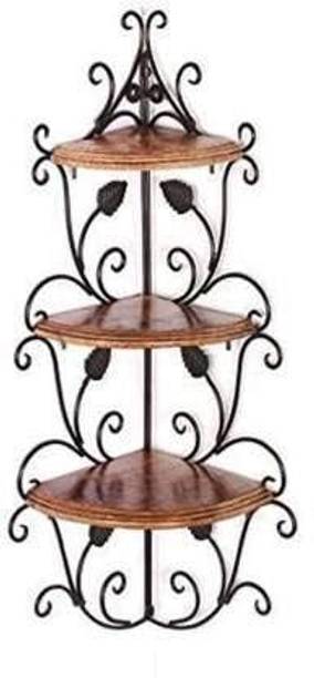 WoodAstia Wooden Wall Hanging Corner Stand Wooden Wall Shelf