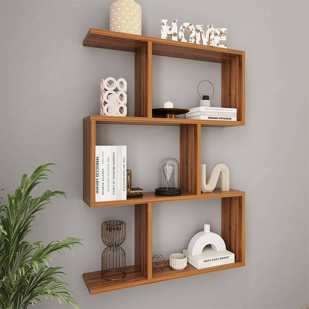 HOMEEASY Wooden Wall Shelf