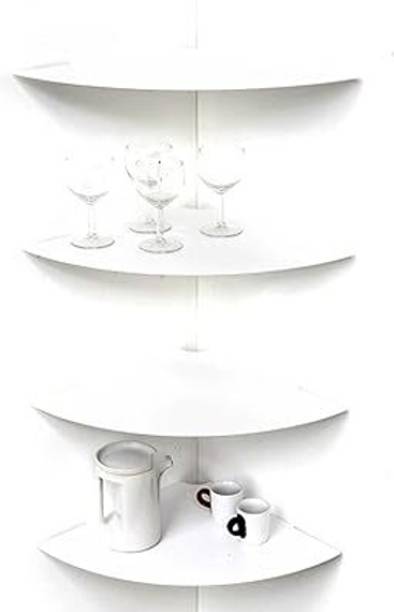 Indian Decor Metal Corner Table | Corner Shelf | Wine Table | Magazine Stand Stainless Steel Wall Shelf
