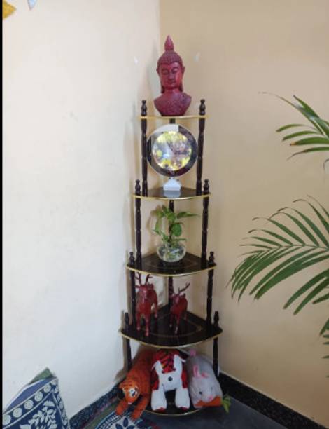 DPH Wooden Corner Wooden Wall Shelf