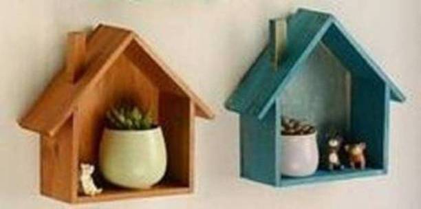NationalArts NA2718 wooden wall shelf wall hanging wall decor mounted floating Wooden Wall Shelf