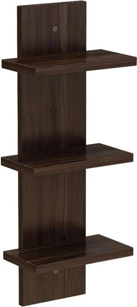 Flux Floating Wall Mounting Shelves for Living Room, Bedroom, Kitchen & Home Decor Particle Board Wall Shelf