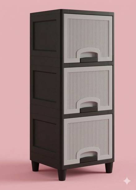 MAXTID Multi Layer Bathroom Kitchen Cabinet Plastic Wall Shelf