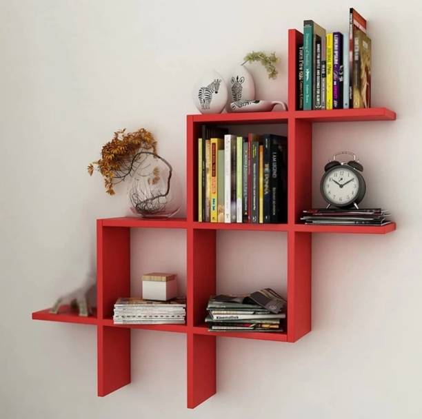 NationalArts wooden wall shelf wall hanging wall decor mounted floating Wooden Wall Shelf