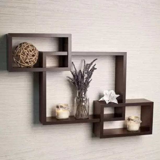 Crownista Wooden Wall Shelf