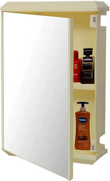 Grace Fine Ware washbasin mirror cabinet makeup storage with mirror Plastic Wall Shelf