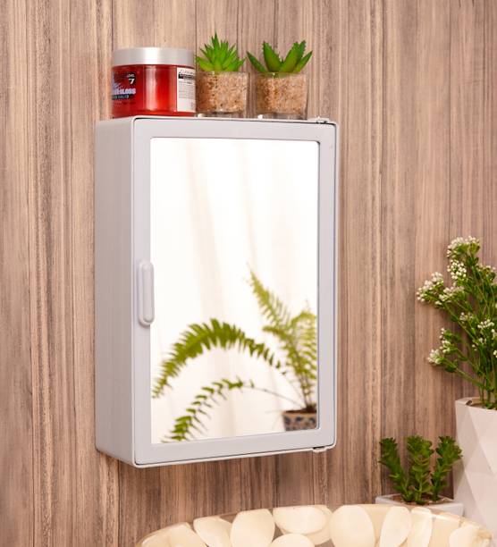 ZOOM bathroom cabinet grey 12x16 Plastic Wall Shelf