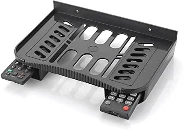 HAPY HAVEN Wall Mount Stand Set top Box Stand Setup Box Shelves Remote Holder Plastic Wall Shelf