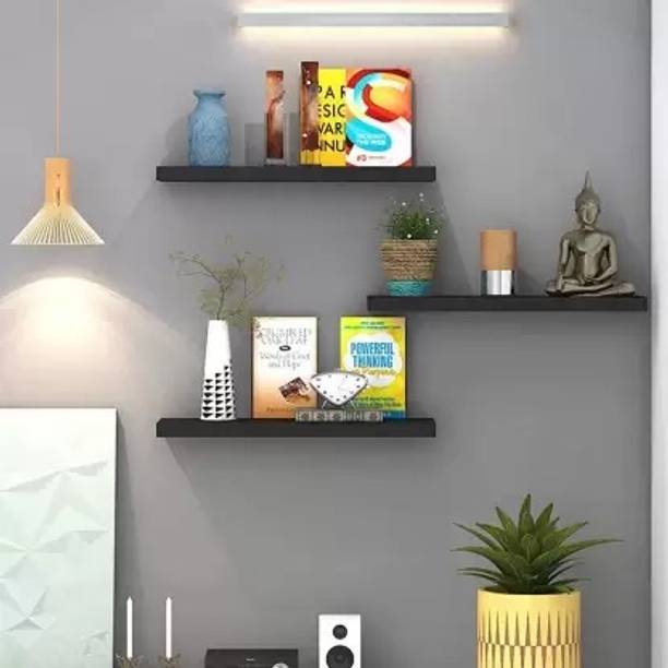 WallHeaven Wall Shelves, Bathroom Shelves Set of 3, with Invisibl
