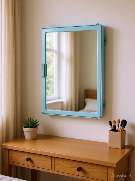 Zahab Bathroom cabinet with mirror Plastic Wall Shelf