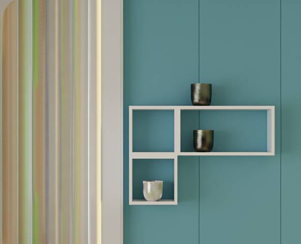 TheGoodLuck Luke Edge Zig Zag Corner Wall Shelf Wooden Wall Shelf