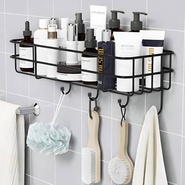 iSTAR Wall Mounted /Rack/Storage Organizer for bathroom/living Hall (pack of 1) Iron Wall Shelf