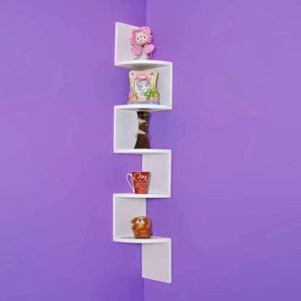 Wold Export Wall shelf Zig zeg shelves corner rack shelf Wooden Wall Shelf