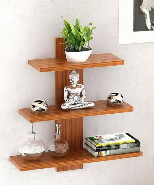 KABINET Wall Shelf For Home And Flat Decor And Fully Water Proof Wooden Wall Shelf Wooden Wall Shelf