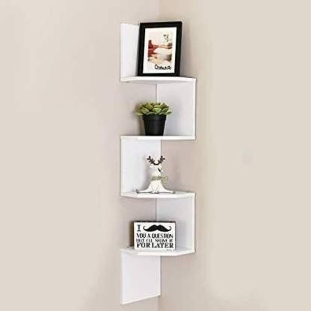 Murad Arts Wooden Wall Mount Corner Wooden Wall Shelf
