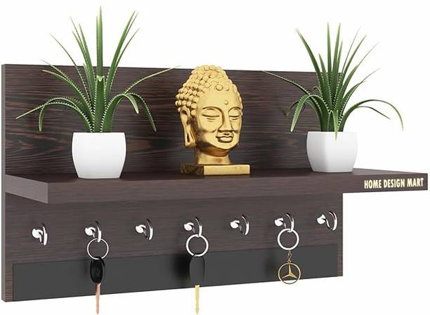 home design mart Beautiful floating wall shelf Wooden Wall Shelf (Number of Shelves - 1, Brown) MDF (Medium Density Fiber) Wall Shelf