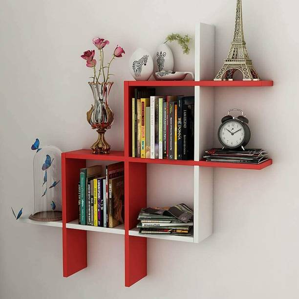 Star Handicrafts Wall shelf Book Shelf Wall Mounted Hanging Decorative Shelf MDF (Medium Density Fiber) Wall Shelf