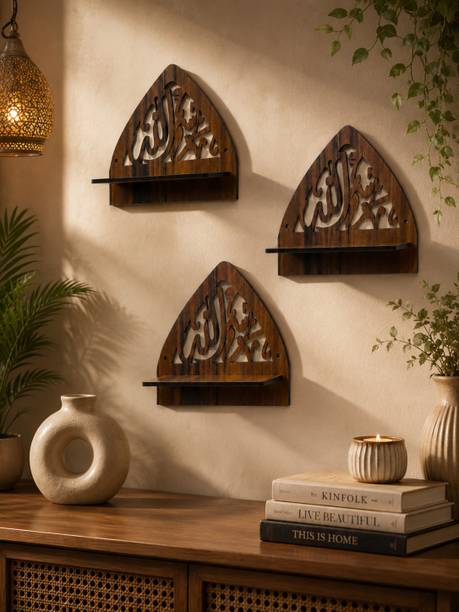 sawariya enterprises WOODEN SHELF Wooden Wall Shelf