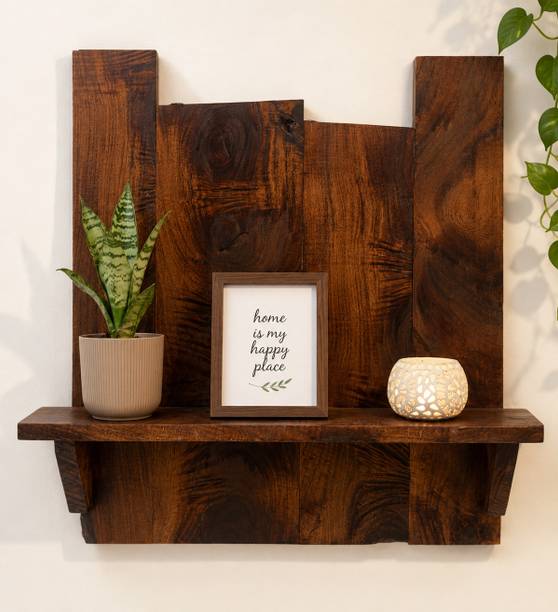 SangWoods SangWoods Rustic Shelf Wooden Wall Shelf