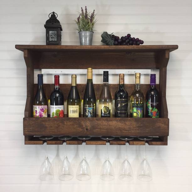 Custom Decor Jorden Sheesham Solid Wood Bar Cabinet