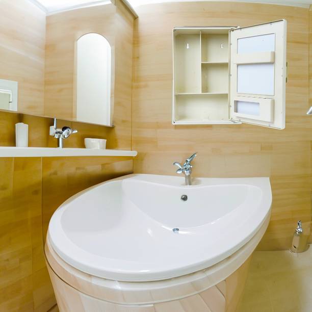 PGen Small Size Compact Multipurpose Bathroom Mirror Cabinet Wall Hung for Storage Polypropylene Wall Shelf