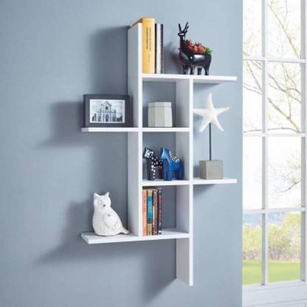 NATIONALDECOR MANJIEL WT Wooden Wall Shelf