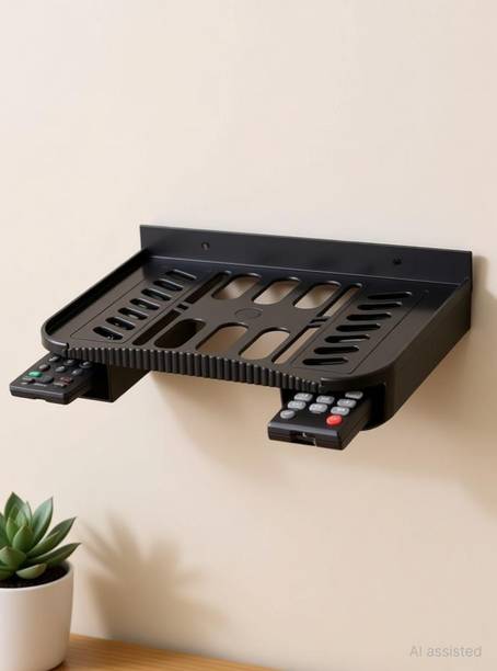onum Wall Mount Set Top Box Stand/Wi-Fi Router Stand / Dish Tv stand Rack Shelf Plastic Wall Shelf