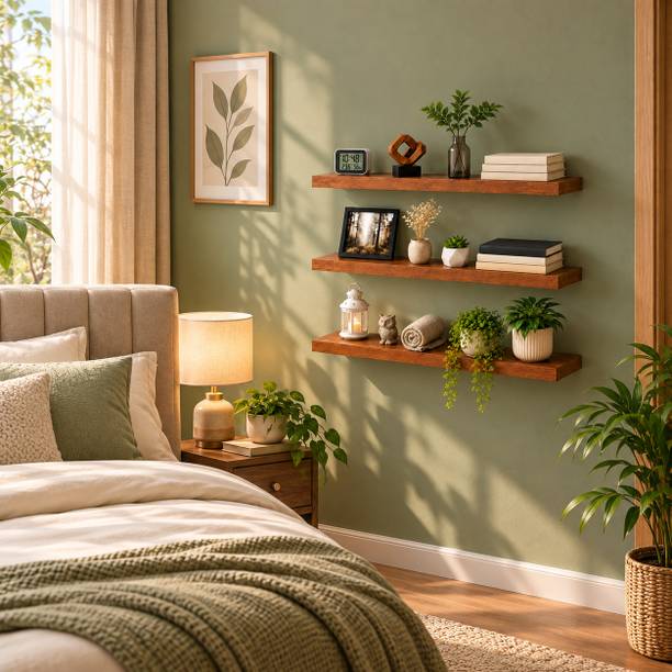 Number of Shelves - 3, Brown