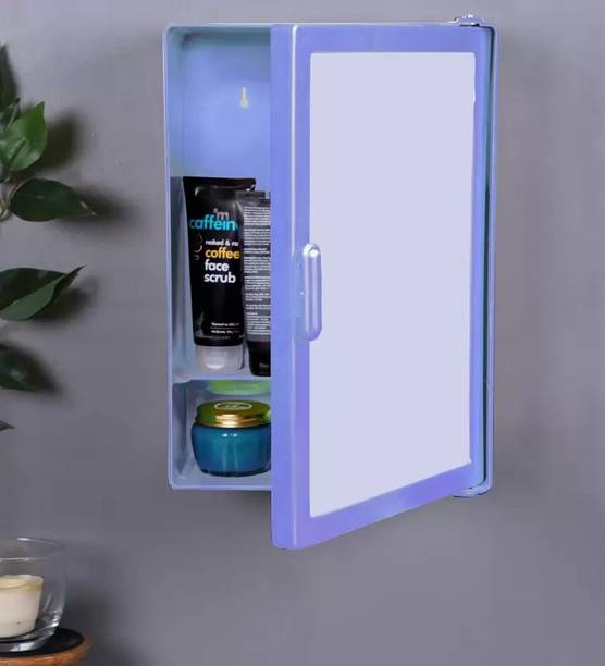 Epraiser SMALL MINI BATHROOM STORAGE MIRROR CABINET BOX Plastic Wall Shelf