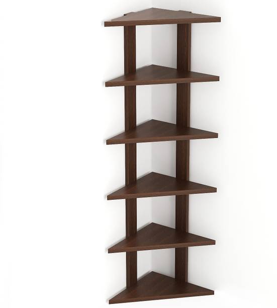 WUDVILLE Braine Multipurpose Wall Decor Floating & Free Standing Shelf for Home Particle Board Wall Shelf