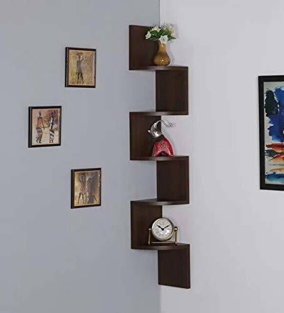 Alluringwood Wooden wallshelves for living room wall corner rack shelf Wooden Wall Shelf