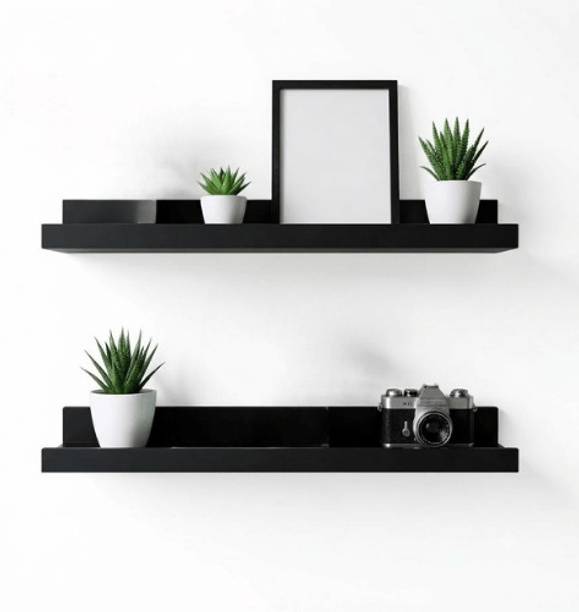 BROHUBDecor BRO-BLACK-R3-05 Iron Wall Shelf
