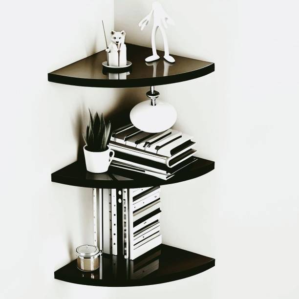 WOODEN VIBES Wooden Wall Shelf
