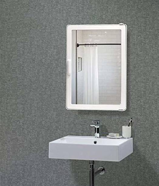 Maskey SMALL SIZE MINI BATHROOM MIRROR STORAGE CABINET MEDICINE RACK Plastic, Acrylic Wall Shelf