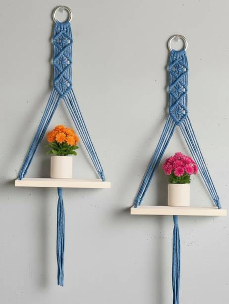 JANAKI SHOP Wooden Wall Shelf