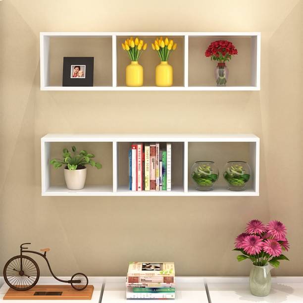 TheGoodLuck Wall Cabinet, Hanging Cabinet, Picture Book Shelf Particle Board Wall Shelf