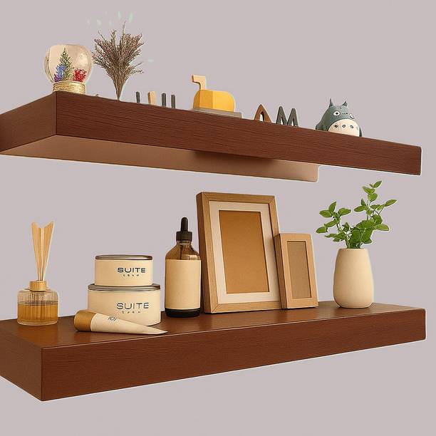 WOOD 49 18X6X2BP-168 Wooden Wall Shelf
