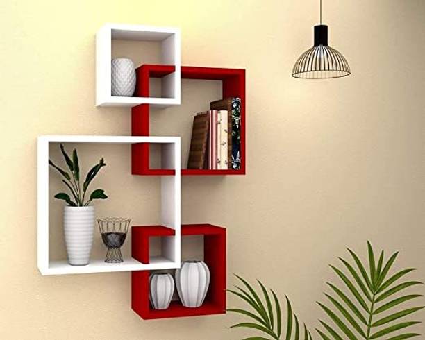 THE PINEWOOD ENTERPRISES Wooden Wall Rack Stand for Living Room,